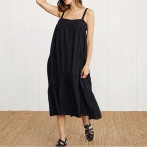Jenni Kayne Seersucker Summer Dress (Color Black, Size XS)